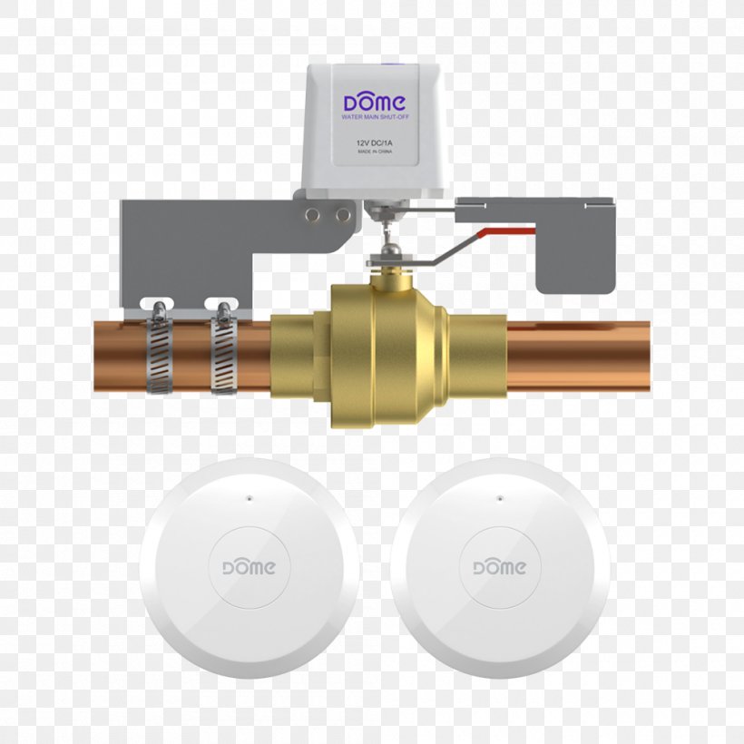 Z-Wave Safety Shutoff Valve Home Automation Kits Ball Valve, PNG, 1000x1000px, Zwave, Actuator, Automation, Ball Valve, Control Valves Download Free