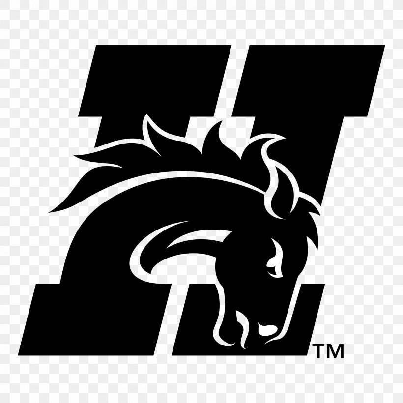 Hastings College Broncos Football Hamilton High School Denver Broncos Logo, PNG, 2400x2400px, Hamilton High School, Art, Black, Black And White, Brand Download Free