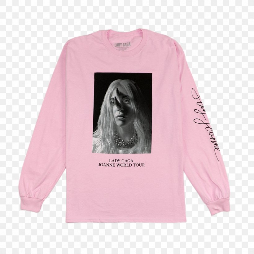 Long-sleeved T-shirt Long-sleeved T-shirt Joanne World Tour, PNG, 1000x1000px, Tshirt, Born This Way, Clothing, Clothing Sizes, Fame Download Free