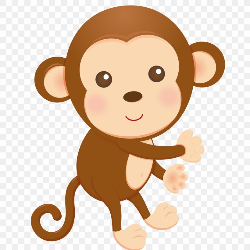 Monkey Child Animal Illustrations Drawing Clip Art, PNG, 1500x1500px, Monkey, Animal, Animal Illustrations, Big Cats, Carnivoran Download Free