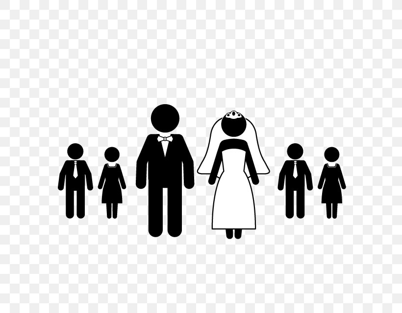 Clip Art Bridegroom Wedding Openclipart, PNG, 640x640px, Bridegroom, Black, Black And White, Bride, Bridesmaid Download Free