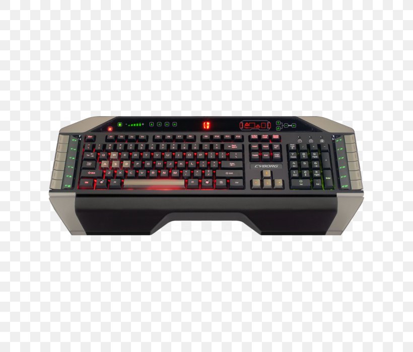 Computer Keyboard Computer Mouse Macintosh Mad Catz C.Y.B.O.R.G. V.7, PNG, 700x700px, Computer Keyboard, Computer Component, Computer Mouse, Cyborg, Electronic Device Download Free