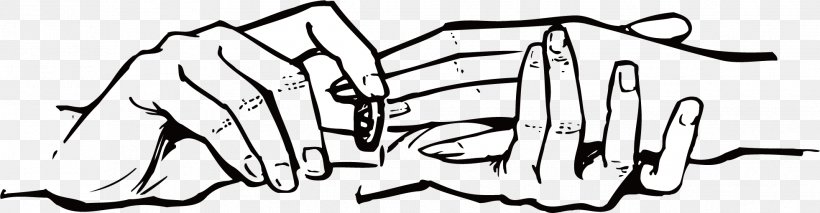 Handshake Cdr Drawing, PNG, 1961x510px, Hand, Area, Art, Black, Black And White Download Free