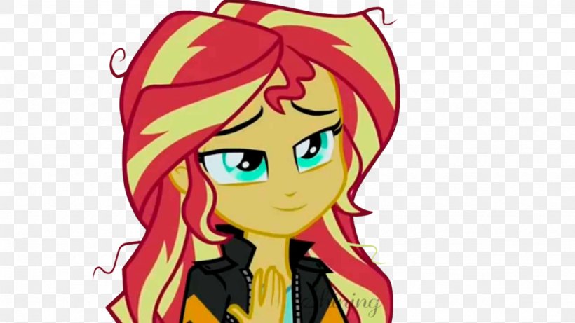 Sunset Shimmer Princess Celestia Twilight Sparkle Applejack Pony, PNG, 1024x576px, Watercolor, Cartoon, Flower, Frame, Heart Download Free