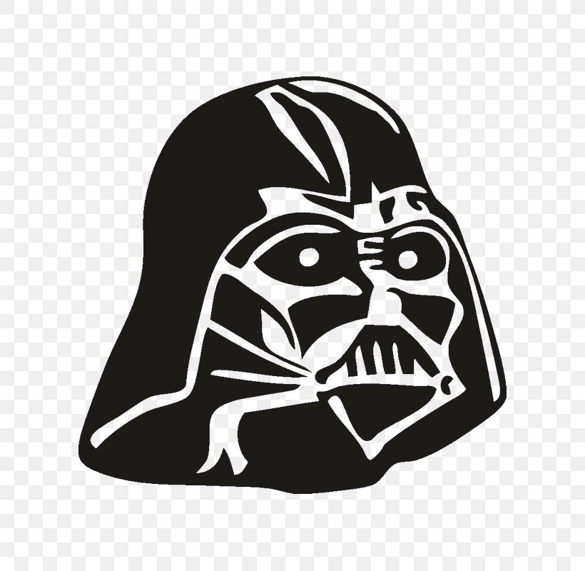 Anakin Skywalker Stormtrooper Sticker Star Wars Decal, PNG, 800x800px, Anakin Skywalker, Black, Black And White, Bone, Decal Download Free