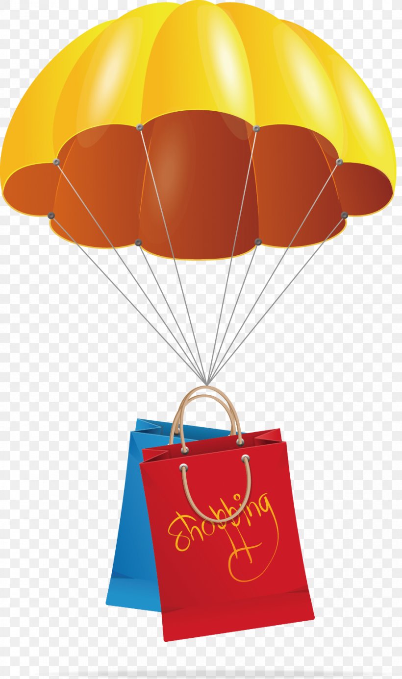 Royalty-free Parachute Photography, PNG, 917x1551px, Parachute, Box, Hot Air Balloon, Illustration, Orange Download Free