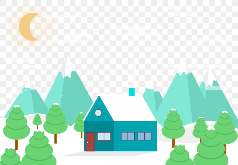 Winter Landscape Illustration, PNG, 2400x1670px, Winter, Area, Art, Energy, Green Download Free