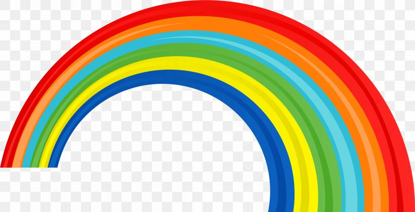 Cartoon Rainbow, PNG, 4562x2340px, Rainbow, Bicycle Tire, Rainbow Transparent, Web Design Download Free