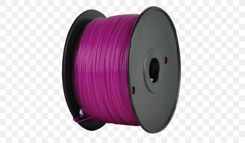 Purple 3D Printing Filament Polylactic Acid, PNG, 640x480px, 3d Computer Graphics, 3d Printing, 3d Printing Filament, Purple, Hardware Download Free