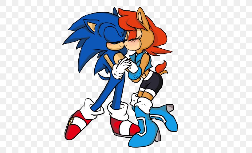 Sonic The Hedgehog Archie Comics International Kissing Day Character, PNG, 500x500px, 6 July, Sonic The Hedgehog, Archie Comics, Area, Art Download Free