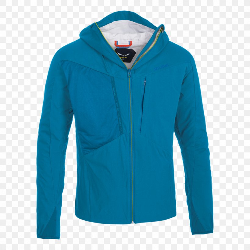 Hoodie Jacket T-shirt Clothing Polar Fleece, PNG, 1000x1000px, Hoodie, Blue, Clothing, Cobalt Blue, Electric Blue Download Free
