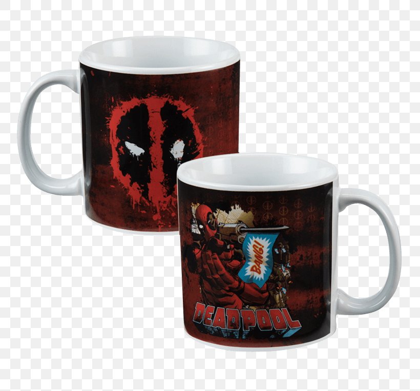 Deadpool Coffee Cup Ceramic Mug Punisher, PNG, 763x763px, Deadpool, Ceramic, Character, Coffee Cup, Cup Download Free