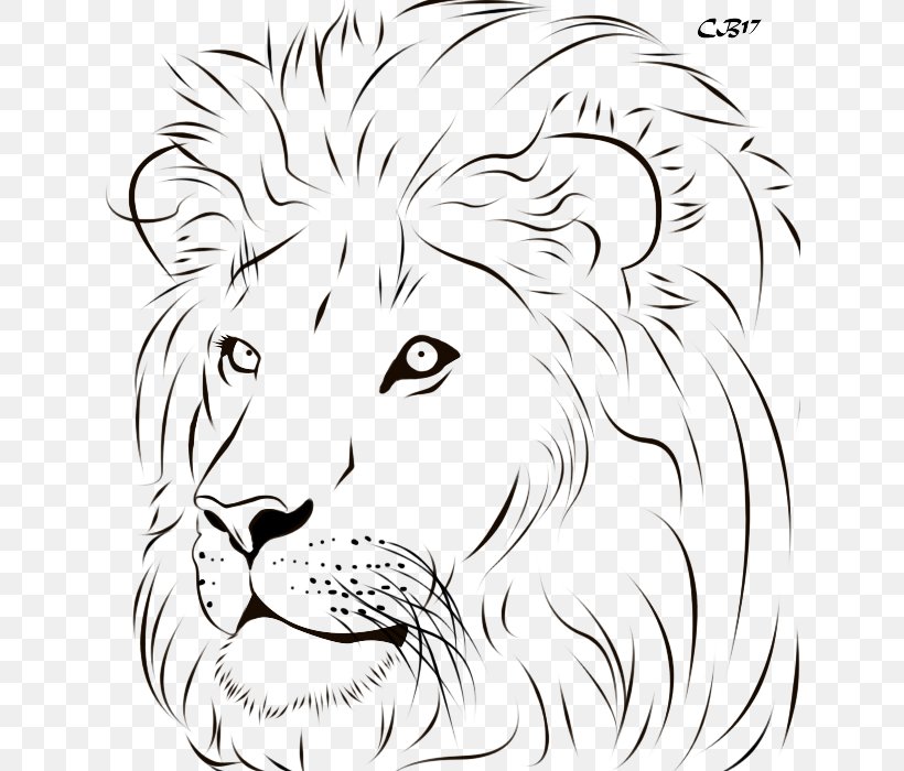 Lion Tiger Line Art Drawing Clip Art, PNG, 632x700px, Watercolor, Cartoon,  Flower, Frame, Heart Download Free