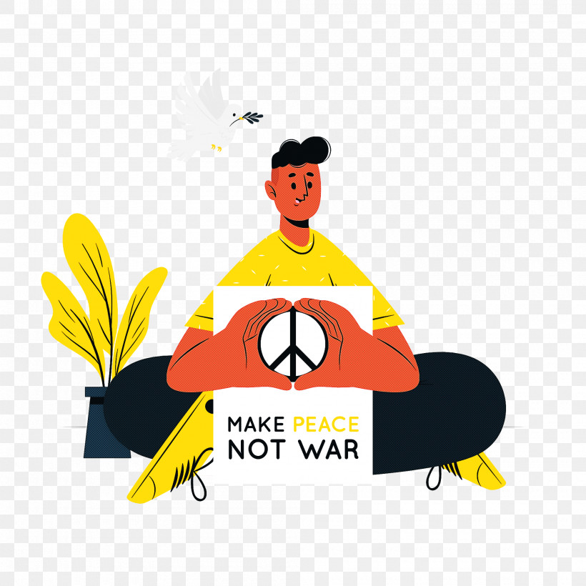 Make Peace Not War Peace Day, PNG, 2000x2000px, Make Peace Not War, Cartoon, Logo, Peace Day, Poster Download Free