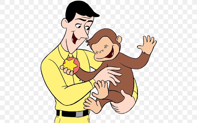 Meet Curious George Cartoon Clip Art, PNG, 493x514px, Watercolor, Cartoon, Flower, Frame, Heart Download Free