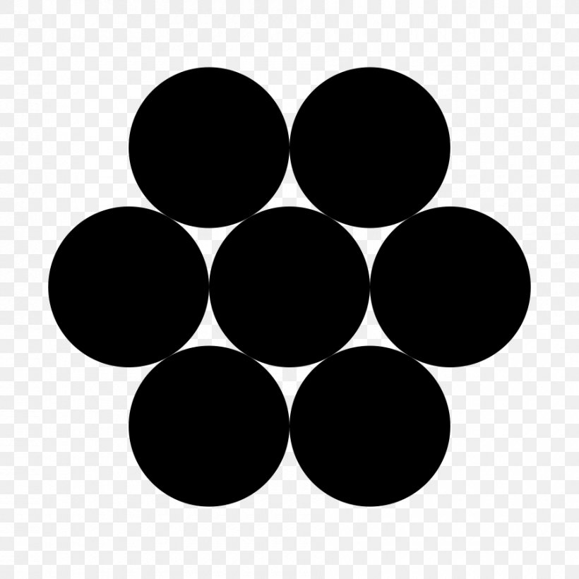 Circle Packing In A Circle Hexagon Geometry, PNG, 900x900px, Hexagon, Black, Black And White, Brand, Circle Packing Download Free