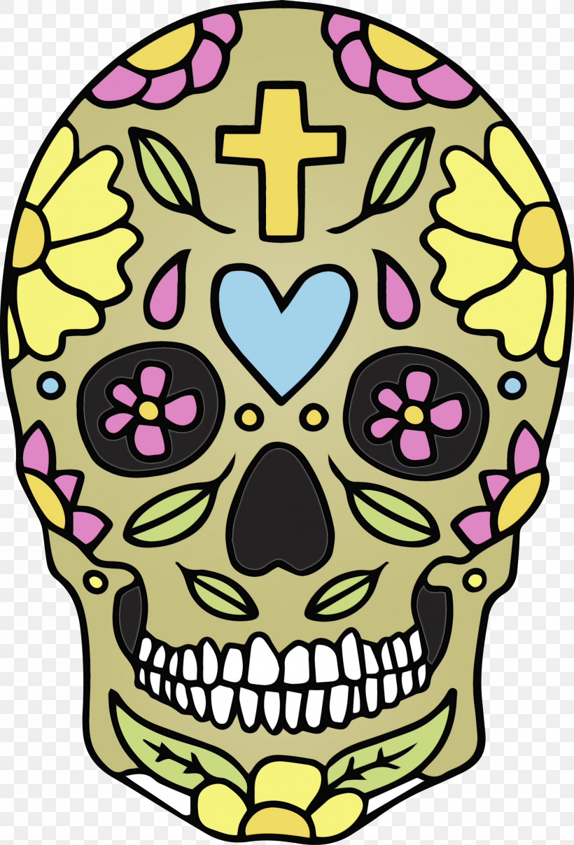 Floral Design, PNG, 2037x3000px, Skull, Cinco De Mayo, Cut Flowers, Floral Design, Flower Download Free