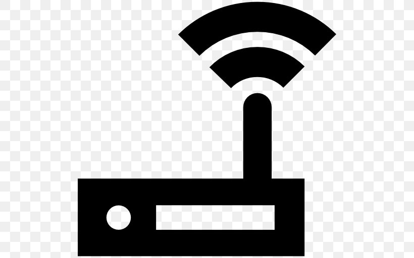 Wireless Router Wi-Fi Internet, PNG, 512x512px, Wireless Router, Area, Black, Black And White, Brand Download Free