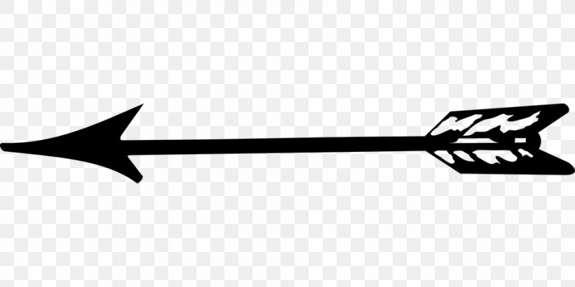 Arrow Clip Art, PNG, 960x480px, Bow And Arrow, Archery, Autocad Dxf, Black, Black And White Download Free