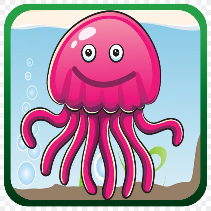 Octopus The Pediatric Place Cephalopod Jellyfish Organism, PNG, 1024x1024px, Watercolor, Cartoon, Flower, Frame, Heart Download Free