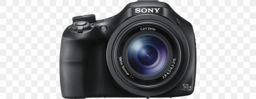 Sony Cyber-shot DSC-HX400V Point-and-shoot Camera 索尼 Bridge Camera, PNG, 2028x792px, Pointandshoot Camera, Bridge Camera, Camera, Camera Accessory, Camera Lens Download Free