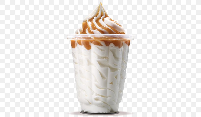Sundae Ice Cream Milkshake Hamburger, PNG, 480x480px, Sundae, Burger King, Buttercream, Caramel, Cream Download Free