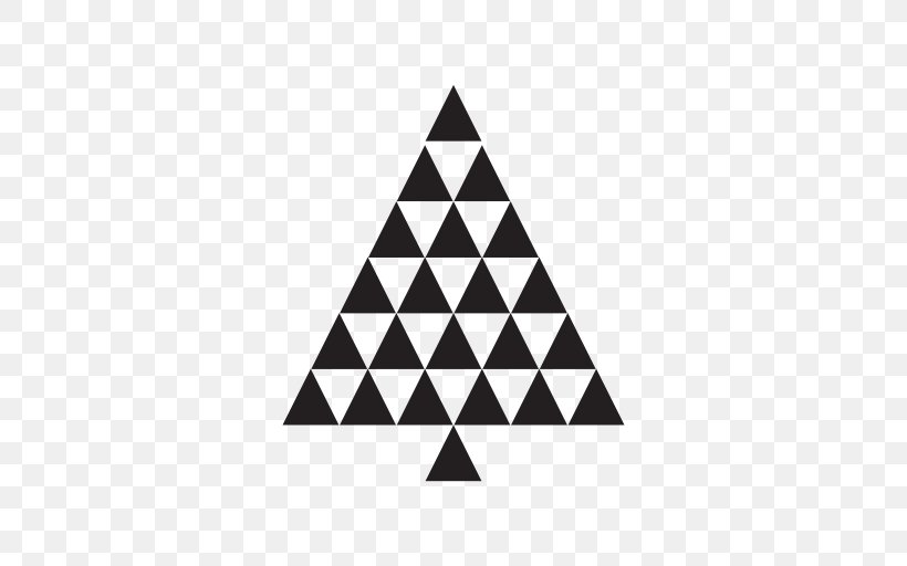 Triangle Tree Shape, PNG, 512x512px, Triangle, Black, Black And White, Brand, Christmas Download Free
