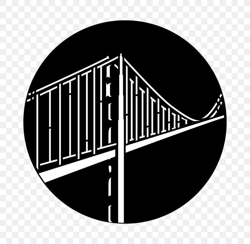 Golden Gate Bridge Logo Brand, PNG, 800x800px, Golden Gate Bridge, Apollo Design Technology, Black And White, Brand, Logo Download Free