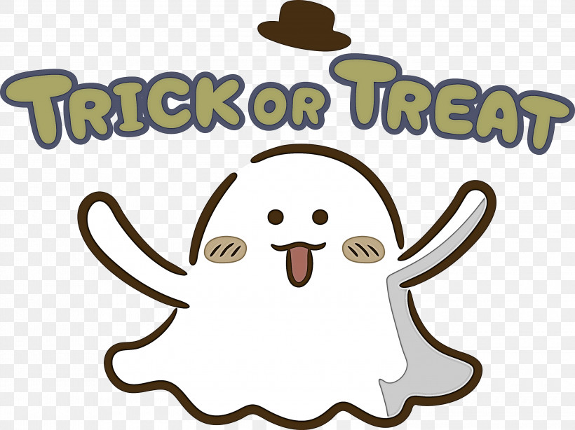 TRICK OR TREAT Happy Halloween, PNG, 3000x2248px, Trick Or Treat, Behavior, Cartoon, Geometry, Happiness Download Free
