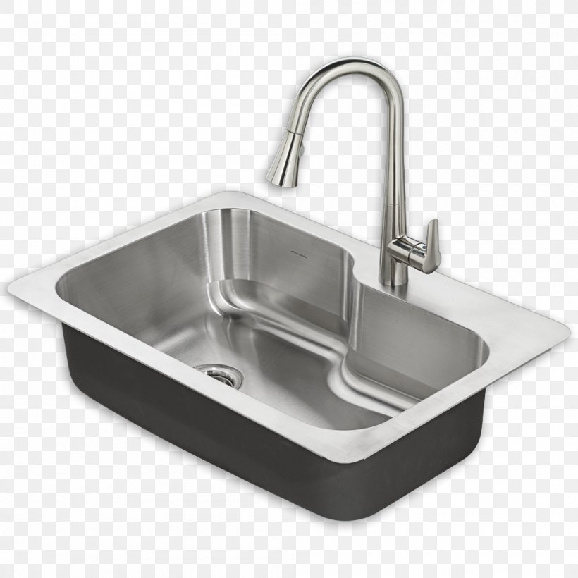 Sink Kitchen American Standard Brands Tap Stainless Steel, PNG, 1000x1000px, Sink, American Standard Brands, Bathroom Sink, Bowl, Bowl Sink Download Free