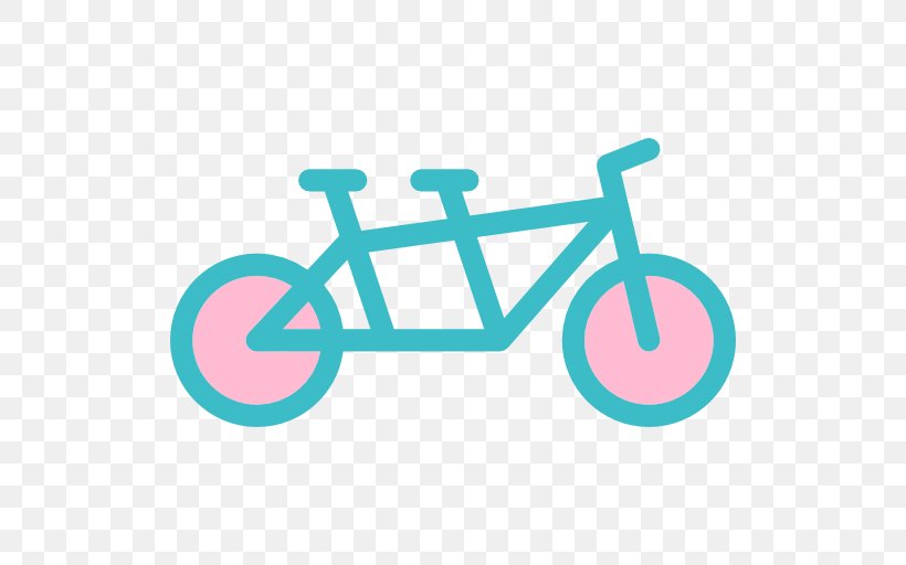 Tandem Bicycle Clip Art, PNG, 512x512px, Tandem Bicycle, Bicycle, Brand, Cycling, Logo Download Free