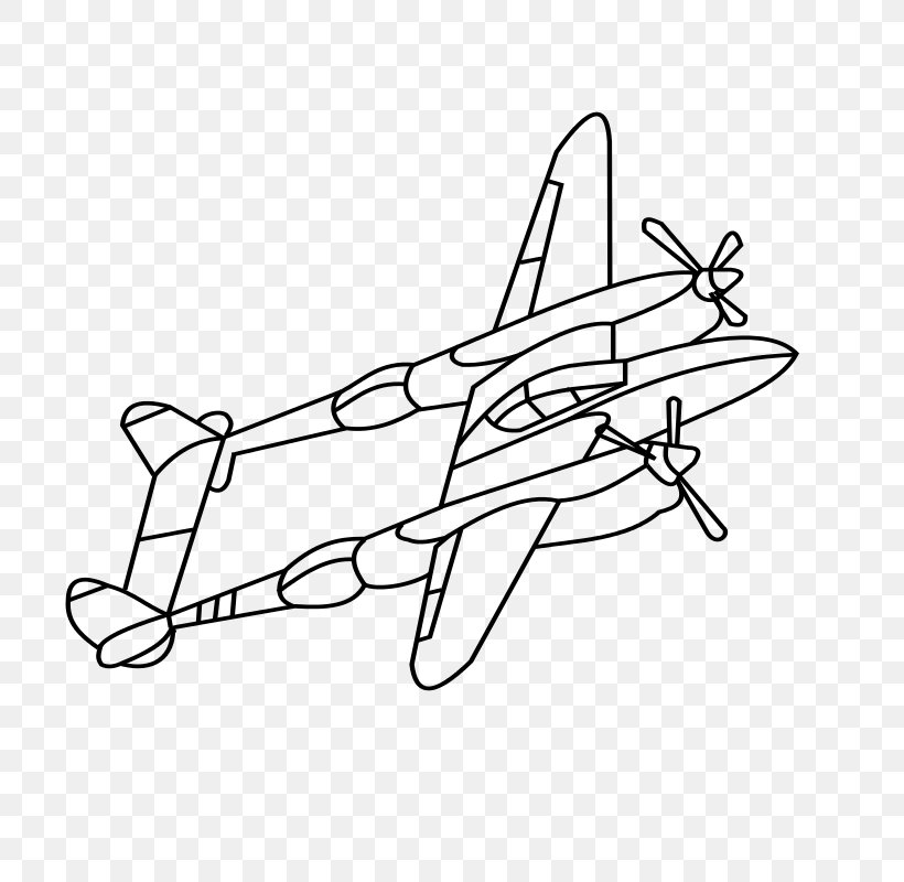 Lockheed P-38 Lightning Airplane English Electric Lightning Fighter Aircraft North American P-51 Mustang, PNG, 800x800px, Lockheed P38 Lightning, Airplane, Area, Black And White, Drawing Download Free