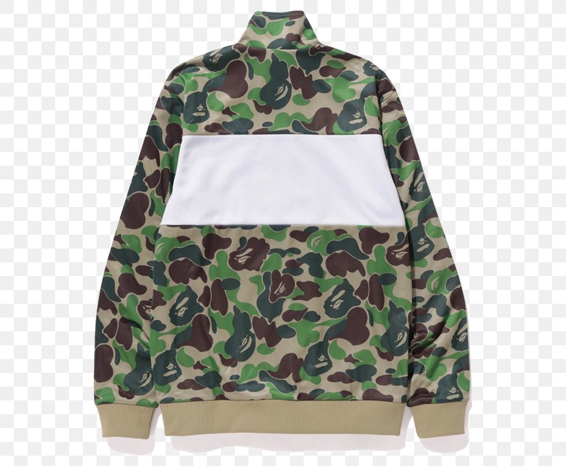 Tracksuit Hoodie Adidas Jacket Military Camouflage, PNG, 579x675px, Tracksuit, Adidas, Adidas Originals, Adidas Superstar, Bathing Ape Download Free