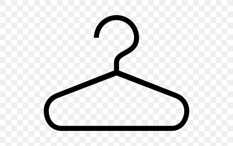 Clothes Hanger Clip Art, PNG, 512x512px, Clothes Hanger, Area, Black And White, Clothing, Metal Download Free