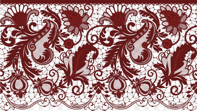 Wedding Invitation Lace Clip Art, PNG, 7000x3957px, Lace Its Origin And History, Art, Black And White, Burgundy, Decorative Arts Download Free