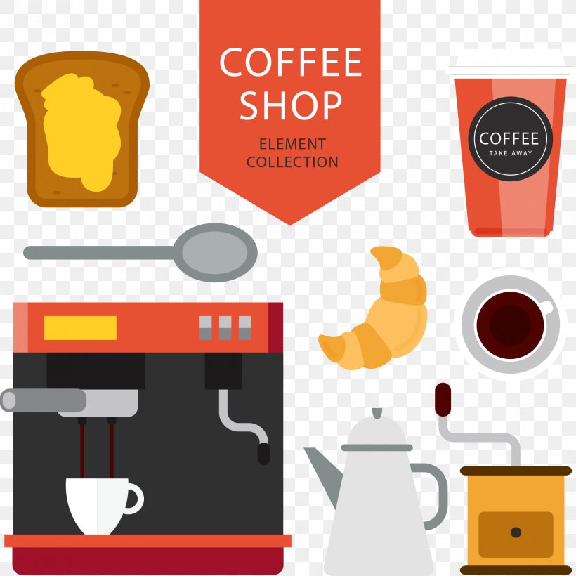 Coffee Cup Cafe, PNG, 2036x2038px, Coffee, Brand, Cafe, Cartoon, Coffee Cup Download Free