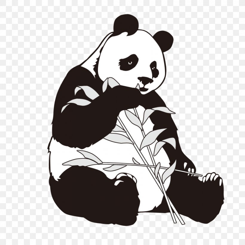 Giant Panda Bamboo Clip Art, PNG, 860x860px, Giant Panda, Art, Bamboo