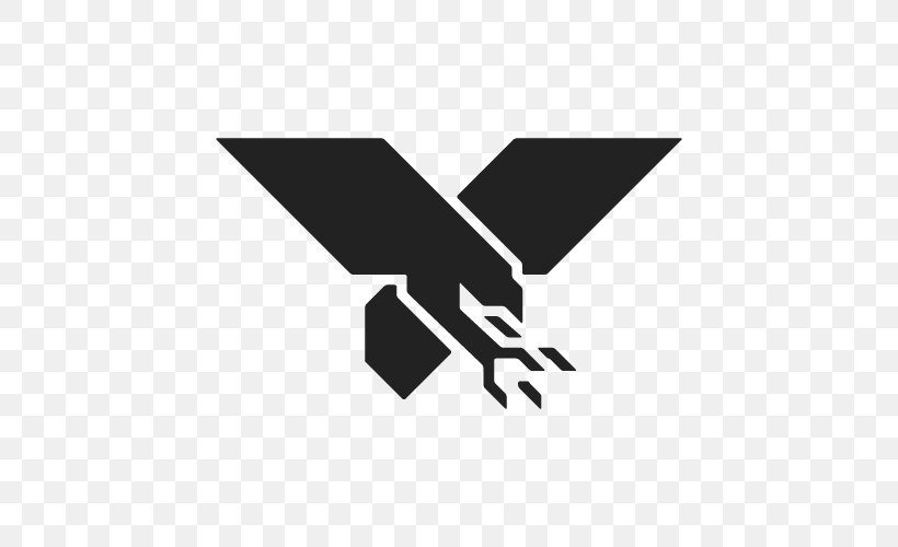 Bird Of Prey Logo Wing, PNG, 500x500px, Bird, Bird Of Prey, Black, Black And White, Brand Download Free