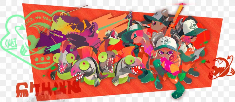 Splatoon 2 Nintendo Switch Salmon Run, PNG, 1568x684px, Splatoon 2, Advertising, Amiibo, Art, Banner Download Free
