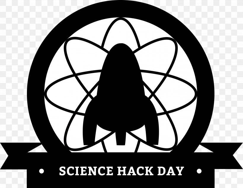 Hackathon Science Hack Day Hacker Technology, PNG, 3973x3075px, Hackathon, Artwork, Black And White, Brand, Citizen Science Download Free