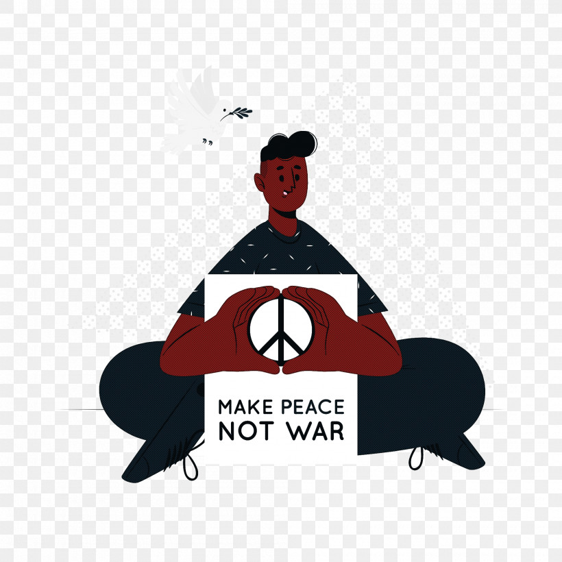 Make Peace Not War Peace Day, PNG, 2000x2000px, Make Peace Not War, Cartoon, Logo, Meter, Peace Day Download Free