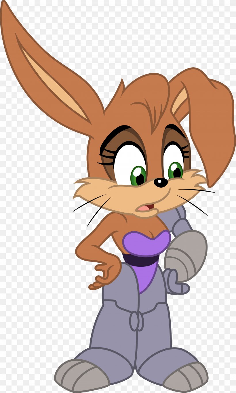 Rabbit Bunnie Rabbot Sonic & Sally Hare Warp Sonic, PNG, 4000x6665px, Watercolor, Cartoon, Flower, Frame, Heart Download Free