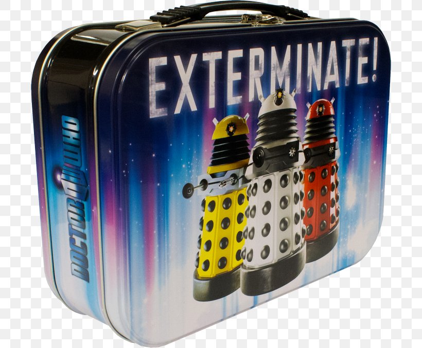The Doctor Dalek Lunchbox TARDIS Tenth Doctor, PNG, 700x677px, Doctor, Asylum Of The Daleks, Box, Container, Dalek Download Free