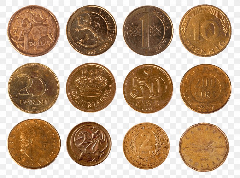 Coin Clip Art, PNG, 2712x2016px, Coin, Cash, Coin Collecting, Currency, History Of Coins Download Free