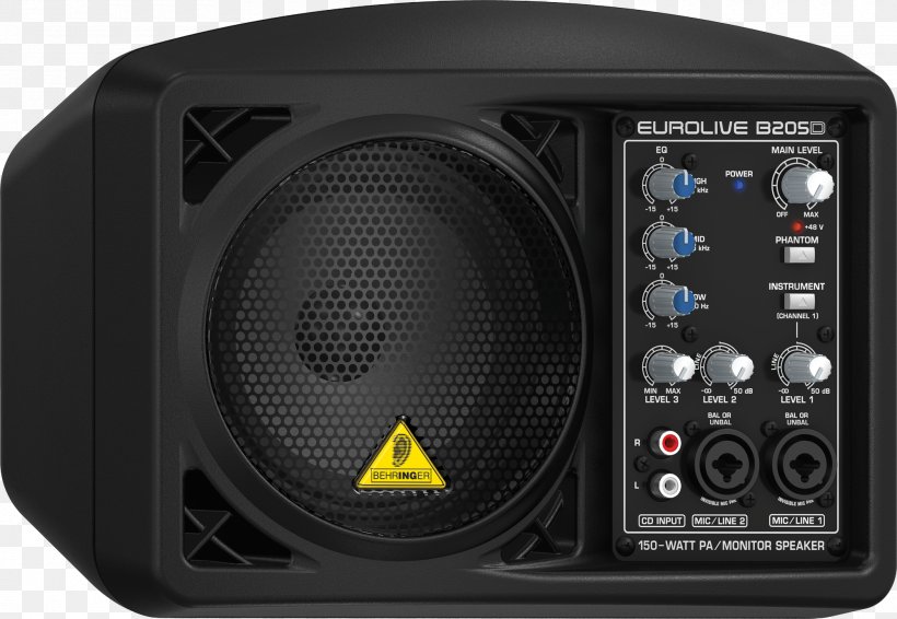 Loudspeaker Public Address Systems Powered Speakers Audio Behringer, PNG, 2000x1382px, Loudspeaker, Amplifier, Audio, Audio Equipment, Audio Mixers Download Free