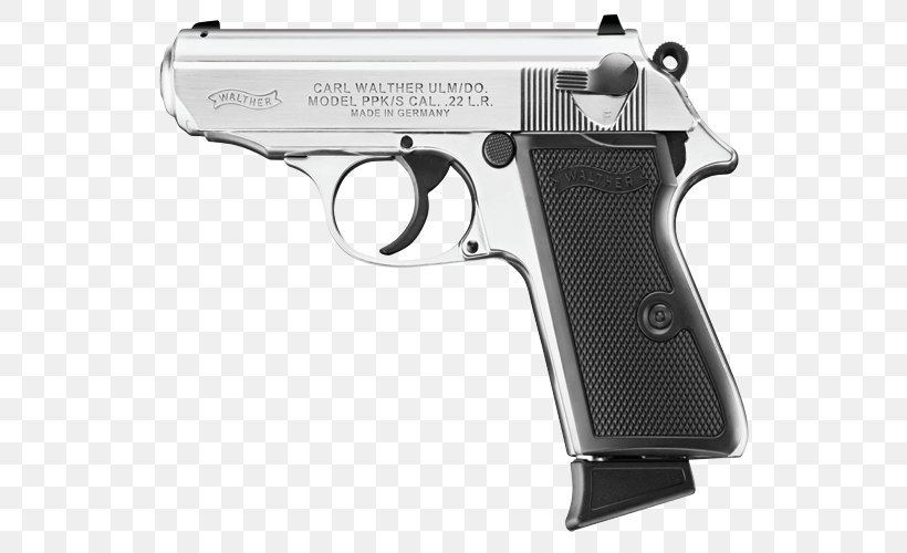 Pistolet Walther PPK Semi-automatic Pistol Carl Walther GmbH Semi-automatic Firearm, PNG, 600x500px, 22 Long, Pistolet Walther Ppk, Air Gun, Carl Walther Gmbh, Cartridge Download Free