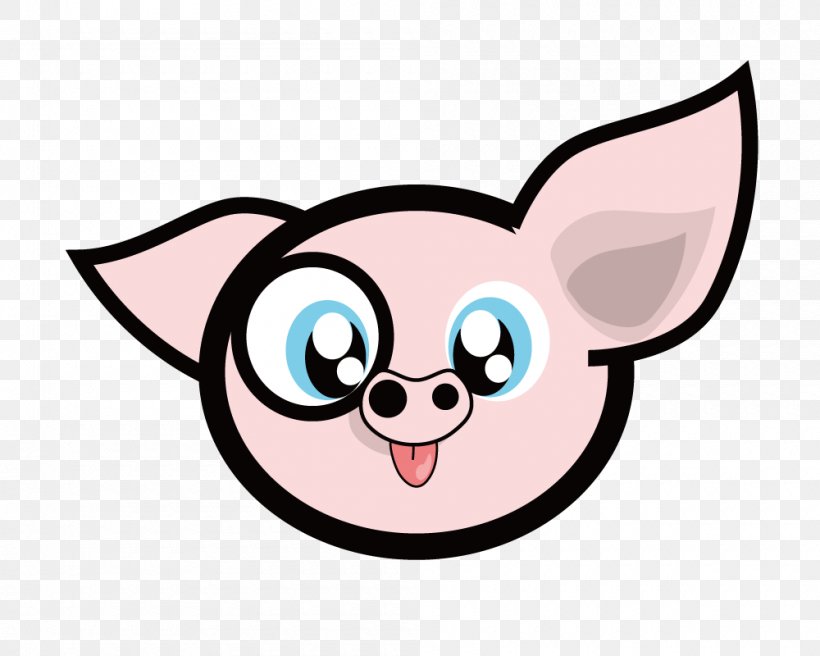 Domestic Pig Dark Lord Chuckles The Silly Piggy Cartoon Clip Art, PNG, 1000x800px, Watercolor, Cartoon, Flower, Frame, Heart Download Free