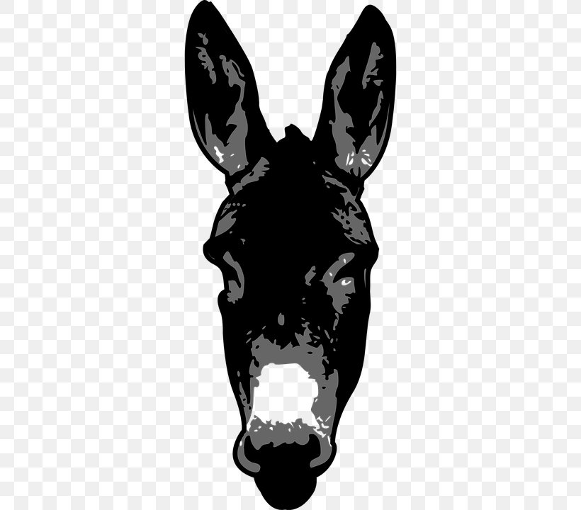 Donkey Clip Art Image Silhouette Vector Graphics, PNG, 360x720px, Donkey, Black, Black And White, Cattle Like Mammal, Dog Like Mammal Download Free