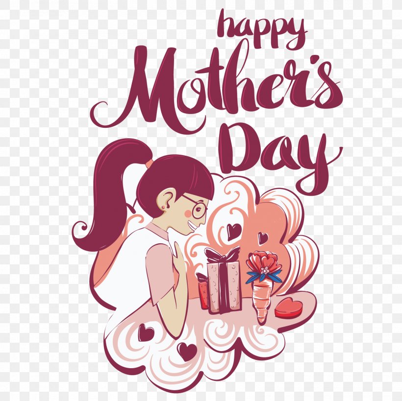 Gift Mothers Day Greeting Card, PNG, 1600x1600px, Watercolor, Cartoon, Flower, Frame, Heart Download Free