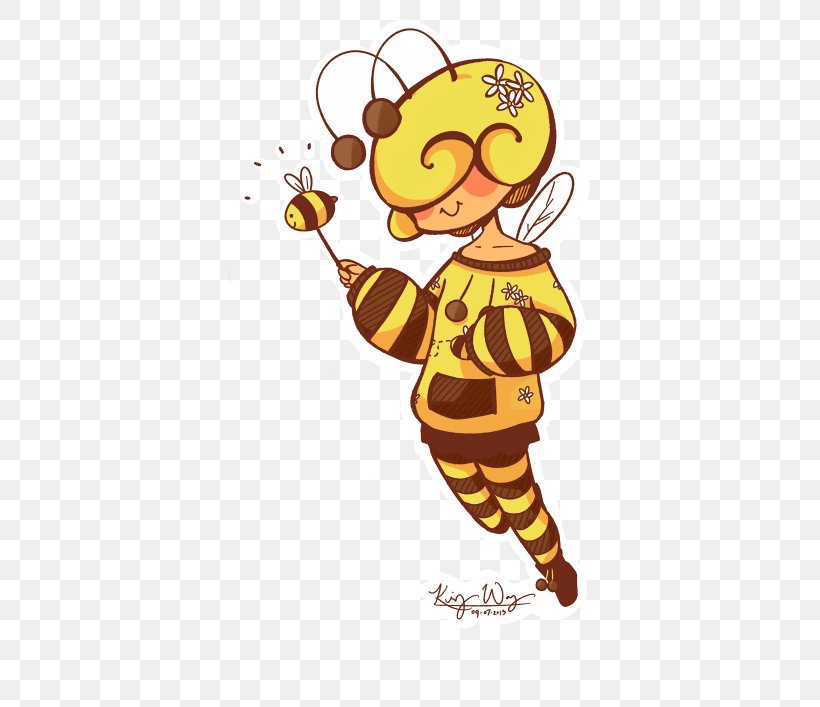 Honey Bee DeviantArt Work Of Art, PNG, 500x707px, Watercolor, Cartoon, Flower, Frame, Heart Download Free